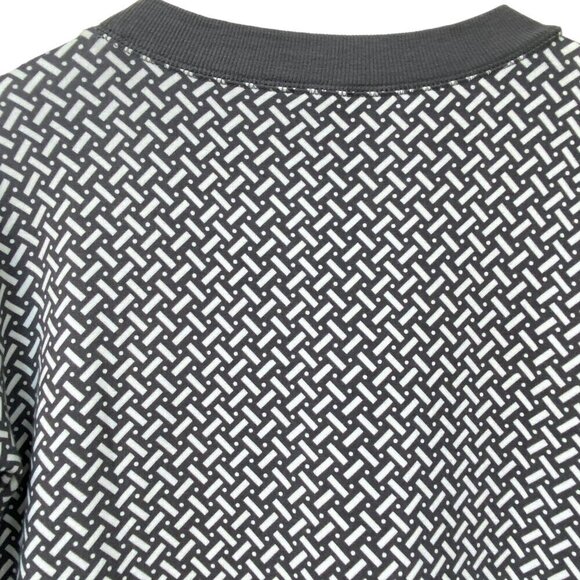 T by Talbots Top Size Small Cozy Pullover Gray Geo Print Long Sleeve Modal - Picture 4 of 9